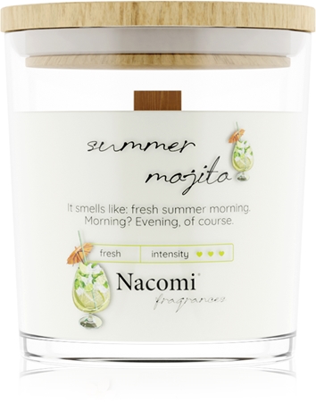 Nacomi Soy Candle Home Fragrances scented candle with wooden wick