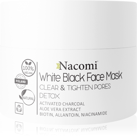 Nacomi White & Black čisticí pleťová maska