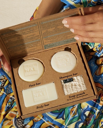 N.A.E. Solid Box gift set for face, body and hair