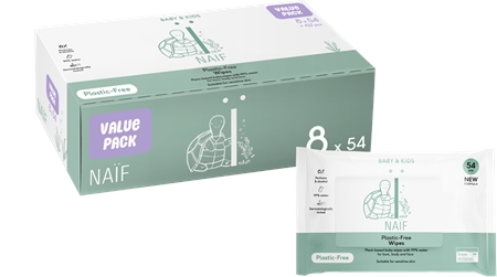 Naif Baby & Kids Plastic Free Wipes Niisked salvrätikud lastele sünnist alates