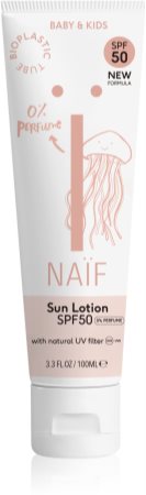 Naif Baby & Kids Sun Lotion SPF 50 Päikesekaitsekreem lõhnatu