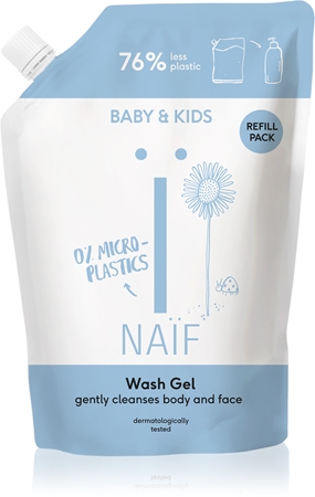 Naif Baby & Kids Wash Gel tisztító gél gyerekeknek és csecsemőknek utántöltő