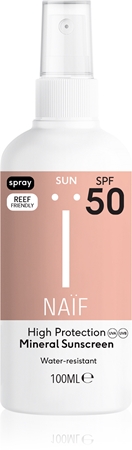 Naif Sun Mineral Sunscreen SPF 50 protective sunscreen spray SPF 50