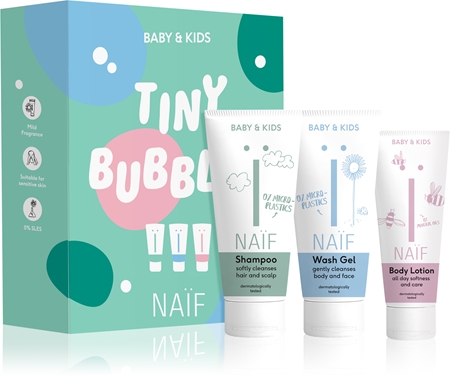Naif Baby & Kids Tiny Bubbles dárková sada pro děti od narození