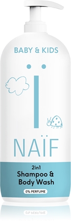 Naif Baby & Kids 2-in-1 Baby Washing Gel and Shampoo fragrance-free