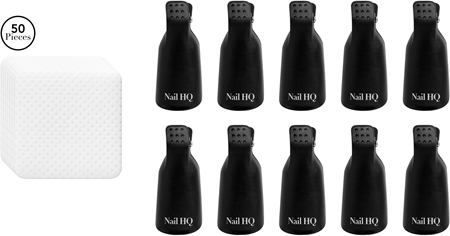 Nail HQ Soak Away Gel Nail Clip Set sada pro odstranění gelových a akrylových nehtů