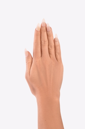 Nail HQ Almond Matte French umělé nehty s lepidlem