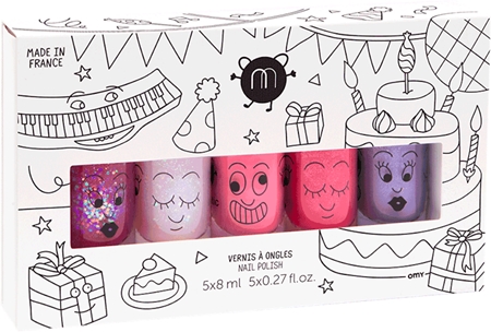 Nailmatic  Kids Set mit Nagellacken Sheepy, Polly, Cookie, Kitty, Piglou für Kinder