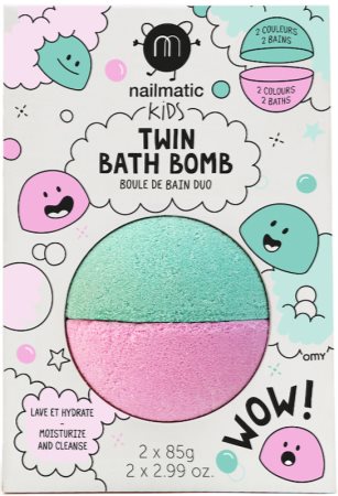 Boule de bain duo Nailmatic Kids - Twin Bath Bomb