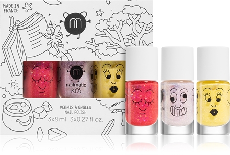 Nailmatic Kids set di smalti per unghie per bambini Sissi, Elliot, Lulu
