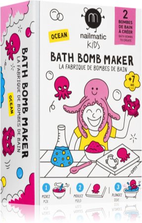 Nailmatic Kids Bath Bomb Maker - DIY Enfant - Fabrique de Bombes de Bain  Naturelles - Kit Bombes de
