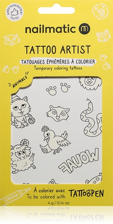 Nailmatic Tattoo Artist Temporary Coloring Tattoos tattoo für Kinder