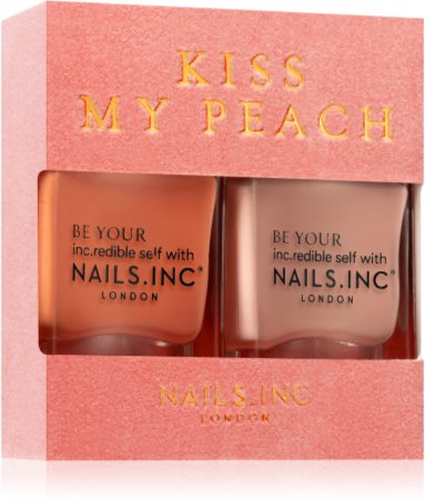 Nails Inc. Kiss my peach conditionnement avantageux (ongles)