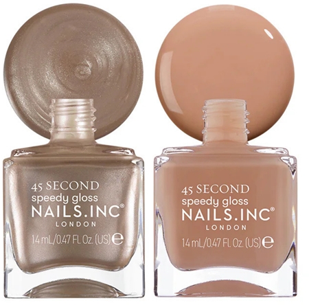 Nails Inc. 45 Second Mocha Mousse nail polish set
