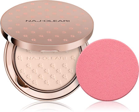 Naj Oleari Silk feel Wet & dry Powder Foundation Schwämmchen mit Make up