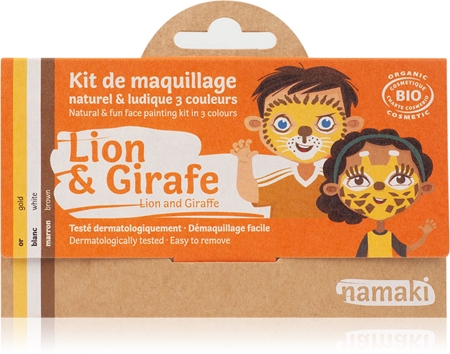 Namaki Color Face Painting Kit Lion & Giraffe set para niños