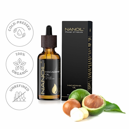 Nanoil Macadamia Oil huile de macadamia visage, corps et cheveux