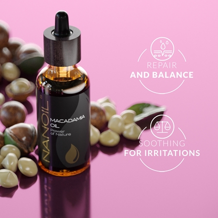 Nanoil Macadamia Oil huile de macadamia visage, corps et cheveux