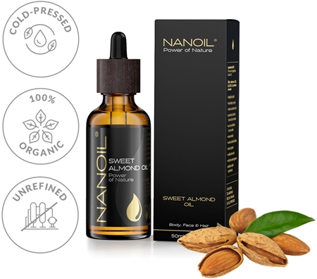 Nanoil Sweet Almond Oil mandlový olej na obličej, tělo a vlasy