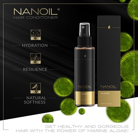 Nanoil Algae 2 fázisú, öblítést nem igénylő kondicionáló nori alga kivonatával