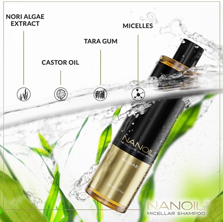 Nanoil Algae micellás sampon nori alga kivonatával