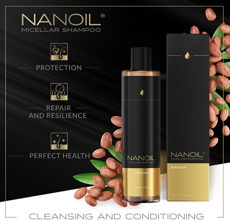 Nanoil Argan micelární šampon s arganovým olejem