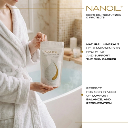 Nanoil Dead sea Bath salt sel de bain aux minéraux de la mer Morte