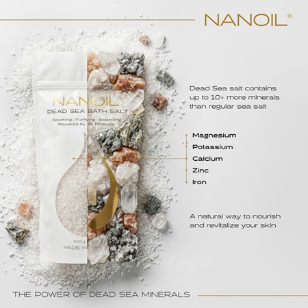Nanoil Dead sea Bath salt sel de bain aux minéraux de la mer Morte