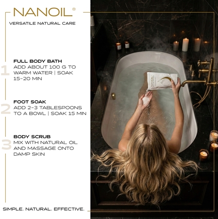 Nanoil Dead sea Bath salt sel de bain aux minéraux de la mer Morte