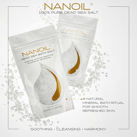 Nanoil Dead sea Bath salt sel de bain aux minéraux de la mer Morte
