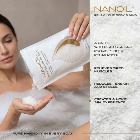 Nanoil Dead sea Bath salt sel de bain aux minéraux de la mer Morte