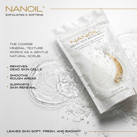 Nanoil Dead sea Bath salt sel de bain aux minéraux de la mer Morte