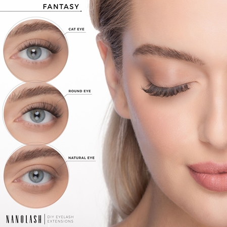 Nanolash DIY Eyelash Extensions set per l’extension delle ciglia a casa