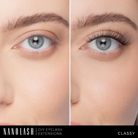 Nanolash DIY Eyelash Extensions σετ επέκτασης των βλεφαρίδων στο σπίτι