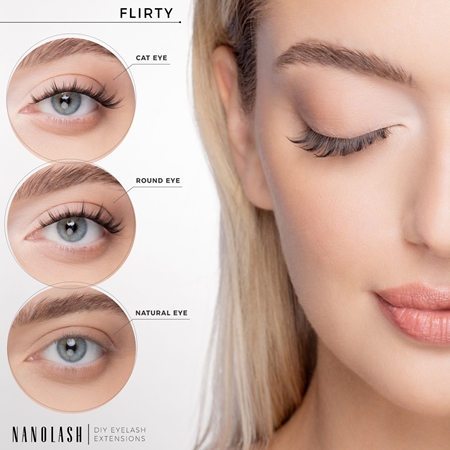 Nanolash DIY Eyelash Extensions set per l’extension delle ciglia a casa