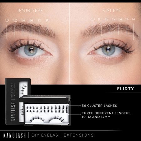 Nanolash DIY Eyelash Extensions set per l’extension delle ciglia a casa