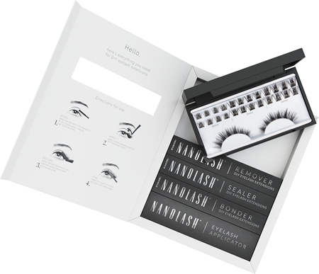 Nanolash DIY Starter Kit mājas komplekts skropstu pagarināšanai Harmony