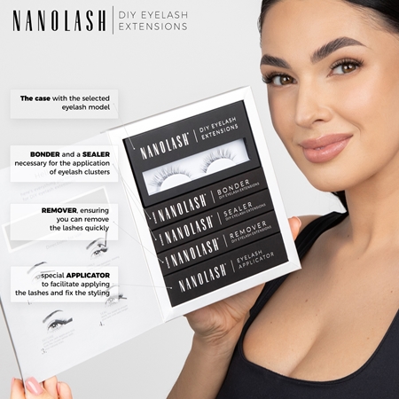 Nanolash DIY Starter Kit mājas komplekts skropstu pagarināšanai Harmony