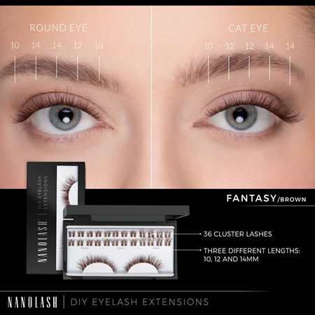 Nanolash DIY Eyelash Extensions set pentru extensia genelor acasă