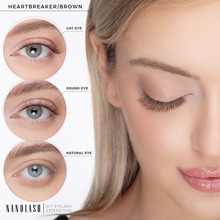 Nanolash DIY Eyelash Extensions set per l’extension delle ciglia a casa