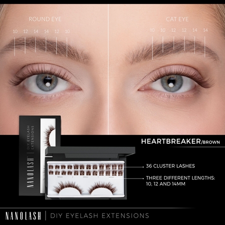 Nanolash DIY Eyelash Extensions set per l’extension delle ciglia a casa