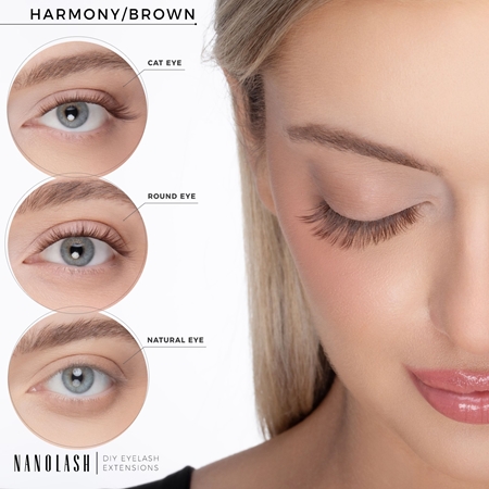 Nanolash DIY Eyelash Extensions set pentru extensia genelor acasă