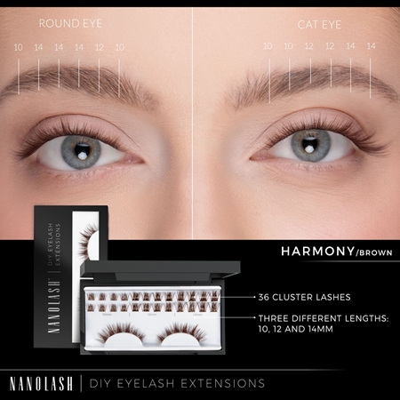 Nanolash DIY Eyelash Extensions set pentru extensia genelor acasă