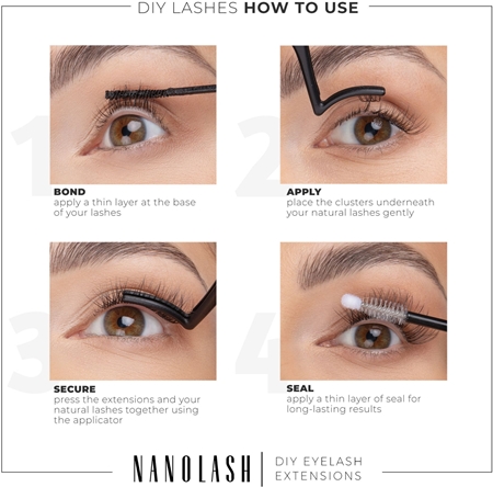 Nanolash DIY Eyelash Extensions set pentru extensia genelor acasă