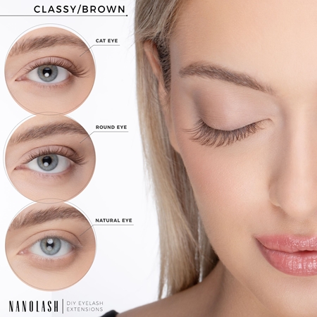 Nanolash DIY Eyelash Extensions set per l’extension delle ciglia a casa