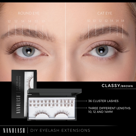 Nanolash DIY Eyelash Extensions set per l’extension delle ciglia a casa