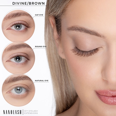 Nanolash DIY Eyelash Extensions set per l’extension delle ciglia a casa