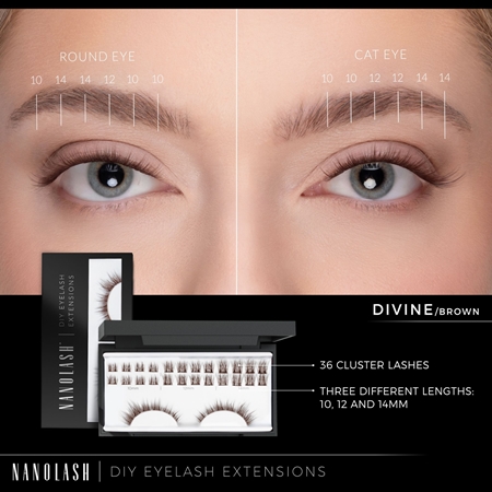 Nanolash DIY Eyelash Extensions set per l’extension delle ciglia a casa