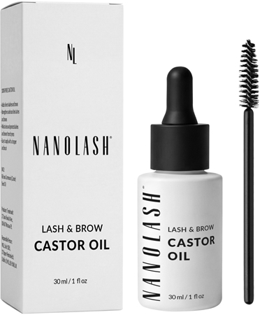 Nanolash Lash & Brow Castor Oil Kaltgepresstes Rizinusöl für Wimpern und Augenbrauen