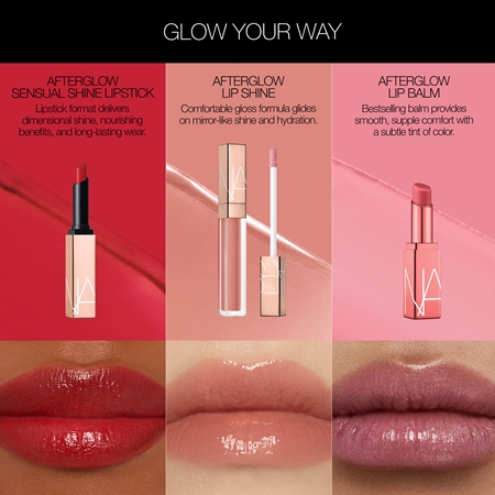NARS AFTERGLOW SENSUAL SHINE LIPSTICK hydratační rtěnka